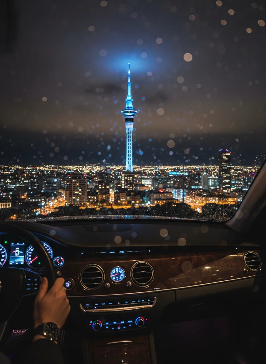 Auckland skyline at night